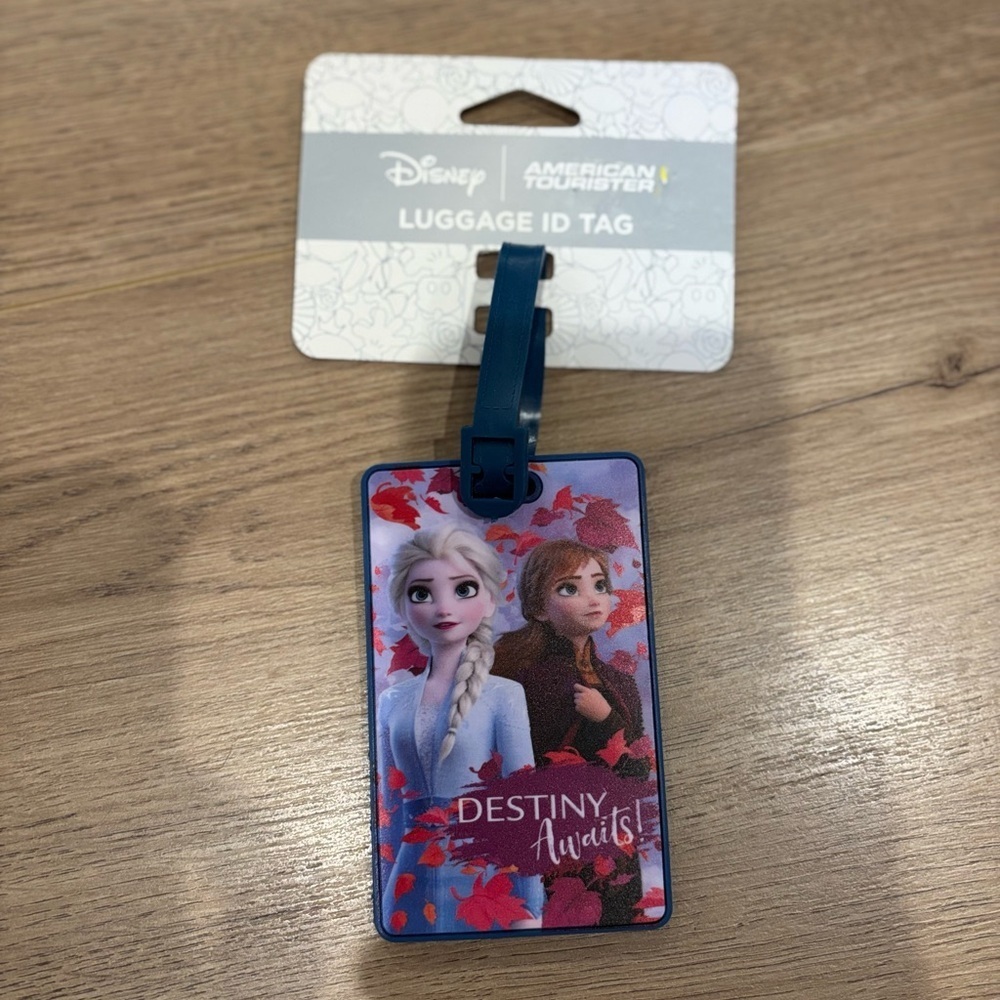 Disney American Tourister Frozen Magic luggage tag NWT